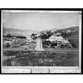 Looking south from the intersection of Museum Street and Hill Street
