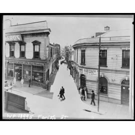 Elevated view of Farish Street, from Manners Street.