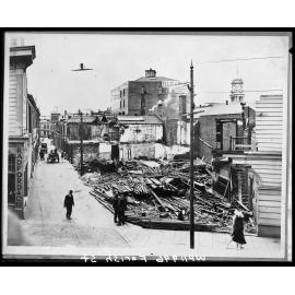 Elevated view of Farish Street, from Manners Street.