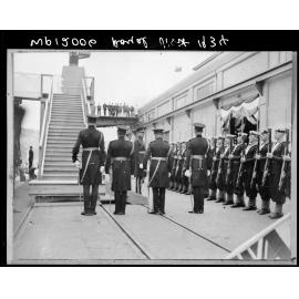 Royal Visit, Duke of Gloucester, inspects the Guard of Honour