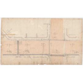 Maps of the central city recording the position of underground cables.