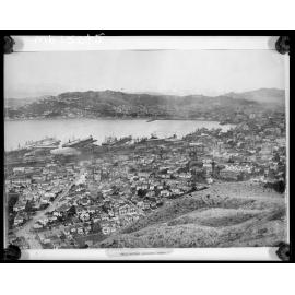 Elevated view of Thorndon, from Tinakori Hill