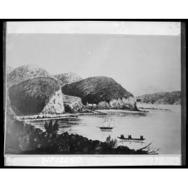 Copy photograph of sketch of Patent Slip, Evans Bay
