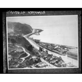 Elevated view of Kaiwharawhara, looking north