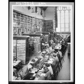 Students studying in the library, Hunter Building, Victoria University