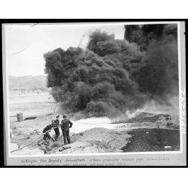 Wellington Fire Brigade demonstrating a foam producing branch pipe