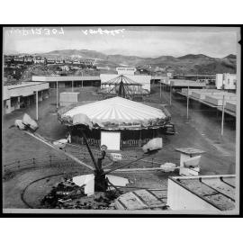 Elevated view of fairground at the Centennial Exhibition