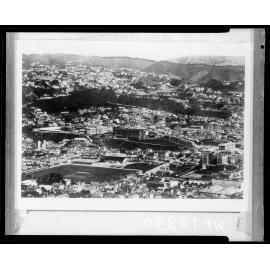 Elevated view of the suburb of Mount Cook, Wellington