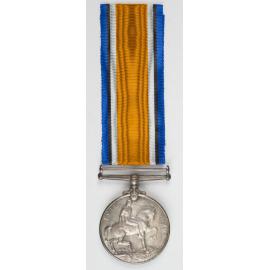 British War Medal and ribbon Temporary Corporal Francis William Desmond 8/2896