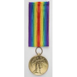 Victory Medal and ribbon Temporary Corporal Francis William Desmond 8/2896