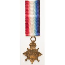 1914-1915 Star and ribbon Temporary Corporal Francis William Desmond 8/2896