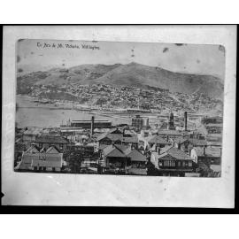 Elevated view of Te Aro to Mount Victoria, from the Terrace
