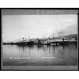 Ships moored at Queens Wharf
