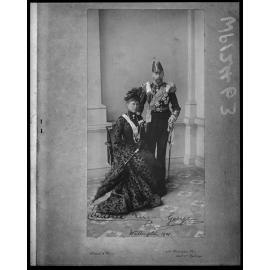 Portrait of the Duke and Duchess of Cornwall and York during visit to New Zealand