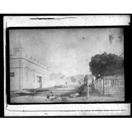 Market Hall, later site of the Royal Oak Hotel, Cuba Street