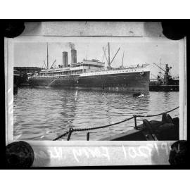 Ferry Steamer, 'Maori', moored at wharf