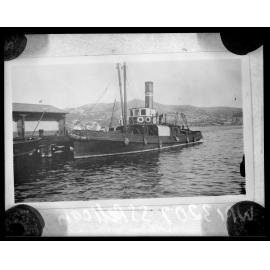 Ship, '' S T Pelican '', moored at wharf