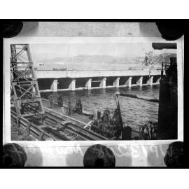 New wharf being constructed