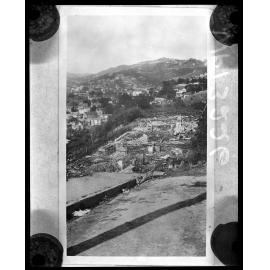 Aftermath of house fire