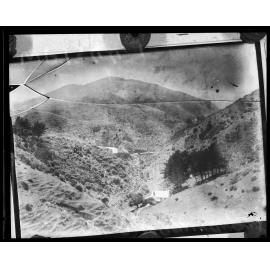 Road cut through hillside, Ngaio or Ngauranga