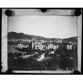 Elevated view of north face of Wellington Hospital, Newtown