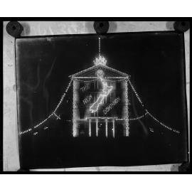 Government Buildings illuminated at night to celebrate Dominion Day