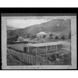 Mr Chas Hill's private bowling green, Te Hiwi, Island Bay