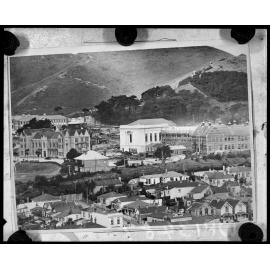 Elevated view of Wellington College buildings.