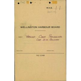 Wahine Court Proceedings, Capt D W Galloway