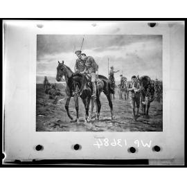 WW1 Engraving "Comrades"