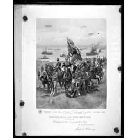 WW1 Engraving "Defenders of the Empire"