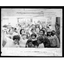 Children outside a Primary School, Porirua