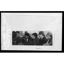 Group gathered for a meeting, Porirua