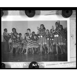 Students performing Maori dance, Porirua