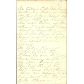Hospital Surgeon, with complaint by Mrs Willis of loss of clothes