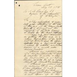 W F Oakes, regarding lining the whole of the Wainui terminal