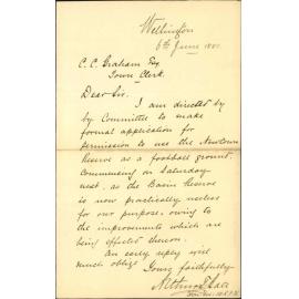 Football Club, applying for use of the Newtown Park