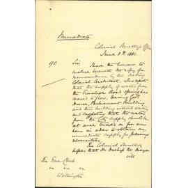 Colonial Secretary's Office, regarding water supply to Government buildings