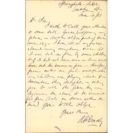 R C Easly, complaining of gorse at Austin Street property