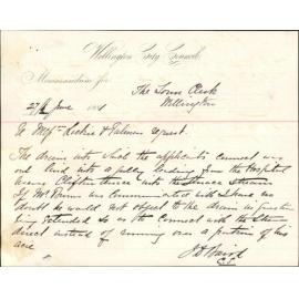 James Lockie and Samuel Palmer, regarding the Terrace drain from Clifton Terrace