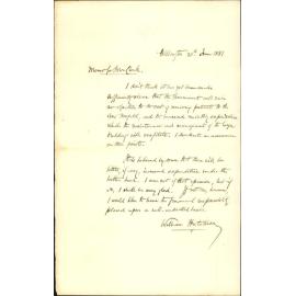 The Mayor (William Hutchison), regarding Government and removal to new hospital