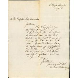 Hospital Surgeon, regarding his mother residing with him at hospital