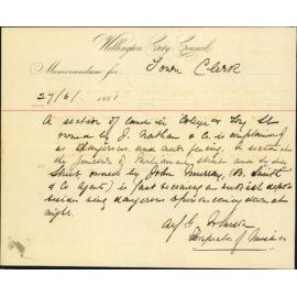 Inspector of Nuisances, regarding certain unfenced properties