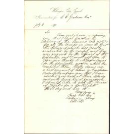 Solomon Levy, asking for fortnights holiday