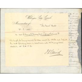 Arthur Dorset, application for right of way