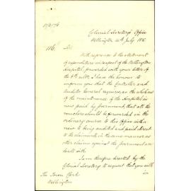 Colonial Secretary's Office, regarding repayment of hospital expenditure