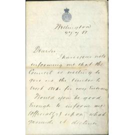 Henry Wright, regarding erection of steps as access to premises