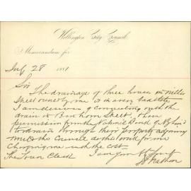 J E Nathan, application for drainage to his premises