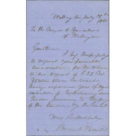 Brown and Farrell, application for refund of deposit on contract