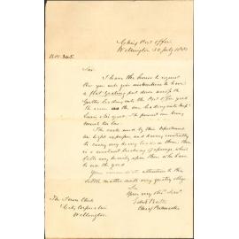 Edward Butts, application for grating across water channel